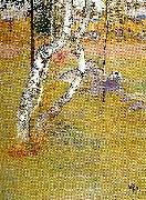 Carl Larsson bjorkarna oil painting on canvas